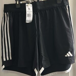 Adidas Women's Black and White Athletic Shorts XL